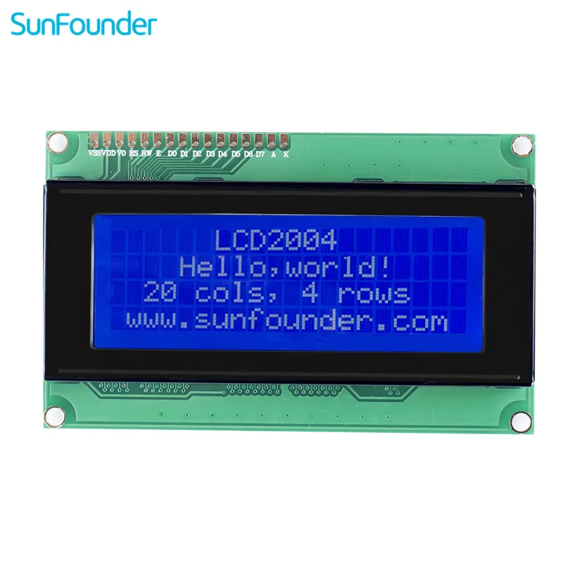 SunFounder LCD2004 модуль 20*4 5 В экран для Raspberry Pi показать Arduino Uno R3 Mega2560