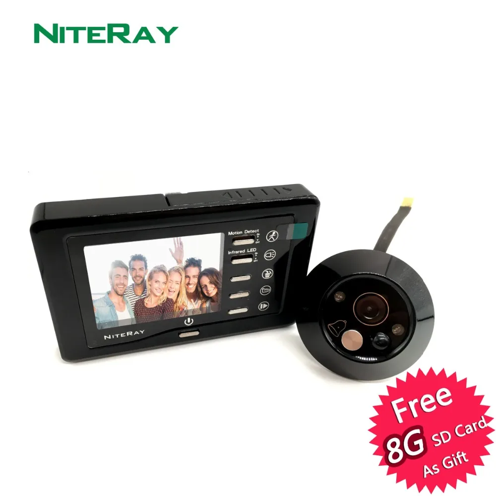  Hot SalesMotion Detect Front Door Camera Digital Door Viewer Camera Video Peephole Door Bell Take P