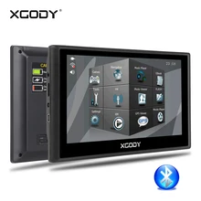 XGODY 7" Touch Screen Car GPS Navigation 128MB+8GB Truck GPS Navigator FM Bluetooth Sat Nav Auto Navitel Europe USA AU 2018 Map(China)