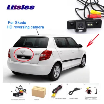 

Liislee For Skoda Parking Rear View Camera Reverse Backup Camera HD CCD Night Vision + Water-Proof