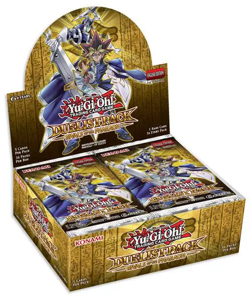 YuGiOh Duelist Pack Rivals of the Pharaoh Booster Box-1-е издание запечатано - Цвет: Светло-серый