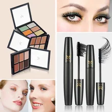 2 unidades 3D Rimel Cosméticos paquete con 6 Colores 3D Cara Corrector Impermeable Bronceador Correctivas