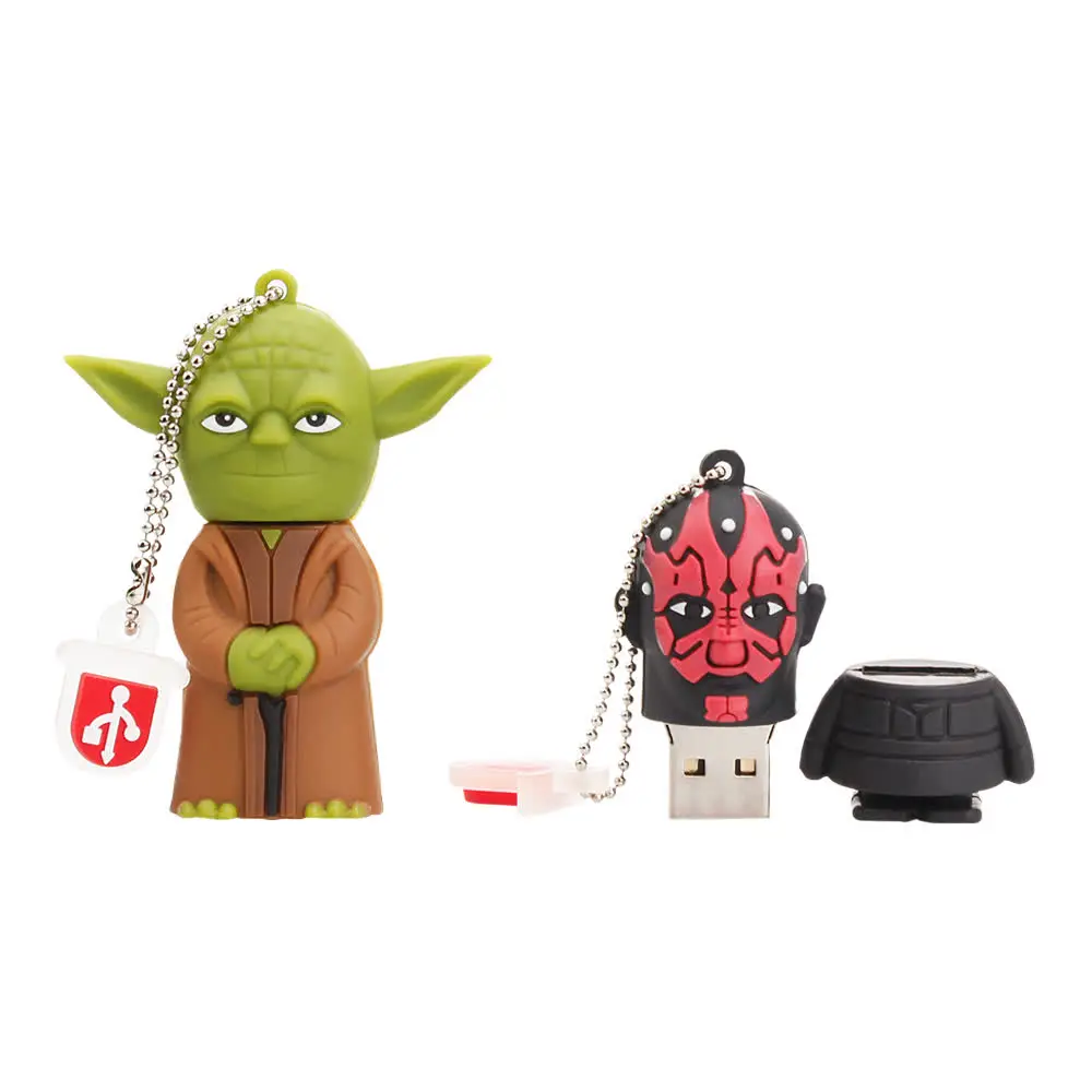 Usb флеш-накопитель 128 ГБ серии Star Wars USB 2,0 4 ГБ 8 ГБ флеш-накопитель 16 ГБ 32 ГБ 64 Гб мультфильм Дарт Вейдер йода Флешка usb подарок