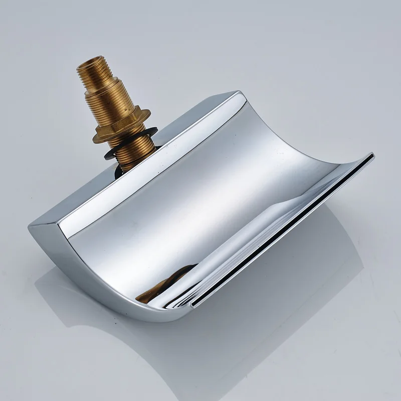 Deck-Mounted-LED-Chrome-Waterfall-Bathroom-Tub-Faucet-5-PCS-Mixer-W-Hand-Shower