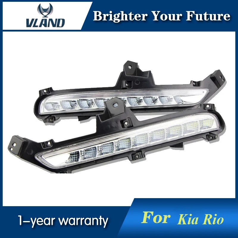 Светодиодный дневный ходовой светильник DRL 3 цвета для Kia Rio 2015 2016 K2