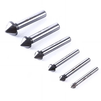 

2019 Special Tool 1Set 90 Degree HSS Countersink Drill Bit 3 Flute Wood Steel Chamfer Cutter 0.5-2cm Diam For Power Tools