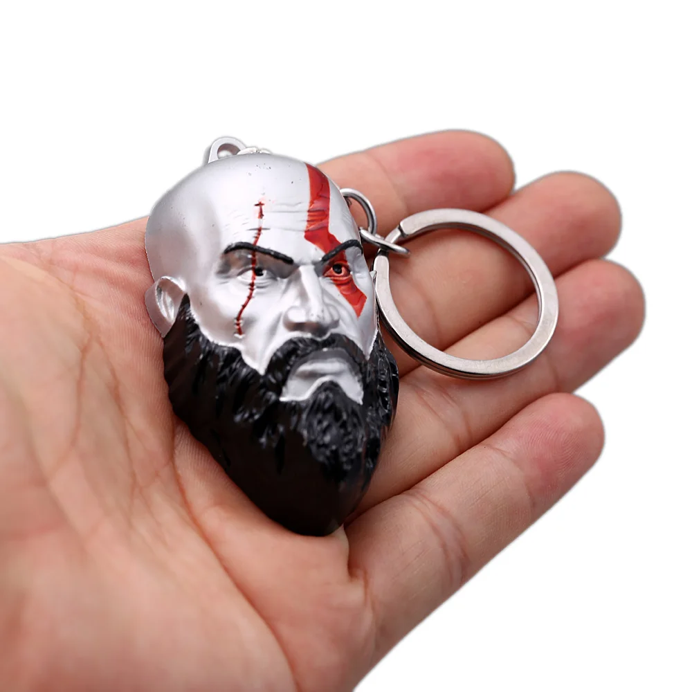 LLavero de Dios de la guerra 3D Kratos cuchillas del caos Metal sleutelhanger llavero llaveros llavero joyería de chapeiro LLavero de Dios de la guerra 3D Kratos cuchillas del caos Metal sleutelhanger llavero llaveros llavero joyería de chapeiro