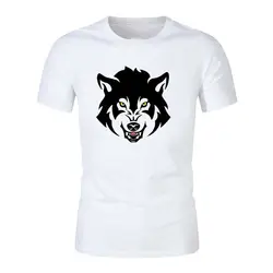 Новая мода для мужчин/для женщин Футболка 3d волк печати разработан Стильная летняя брендовая футболки плюс размеры XS-2XL