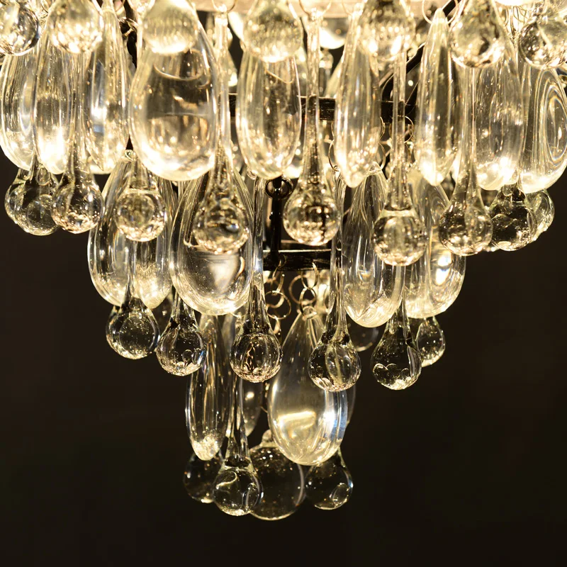 US $2.480.00 Odd ranks yield American Nordic minimalist living room lamp bedroom Wellington K9 crystal wrought iron circular ceiling