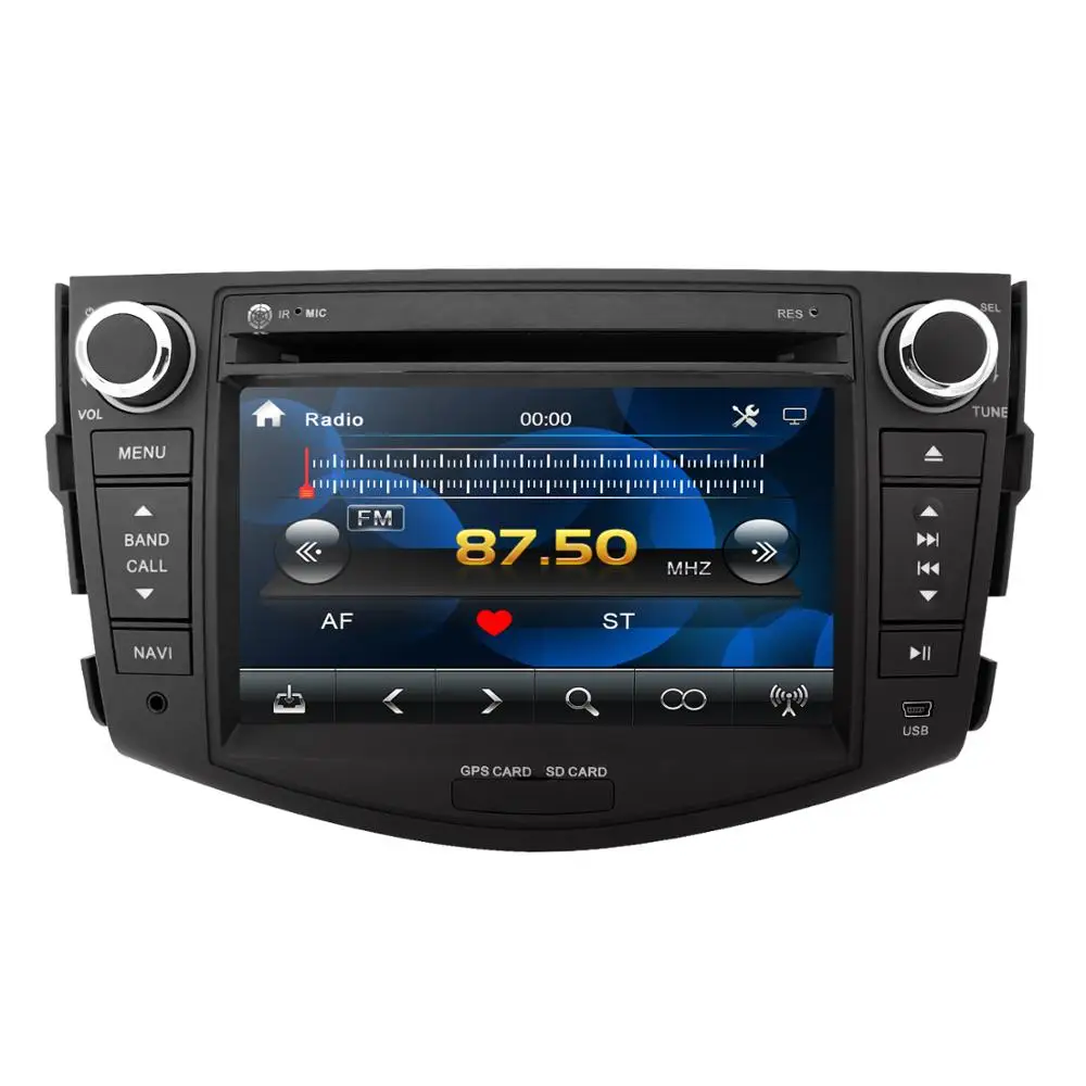 Best 2 din Car DVD player for Toyota RAV 4 2006-2012 8 inch Car radio GPS navigation Monitor steering wheel dab+ DVR Camera OBD2 0