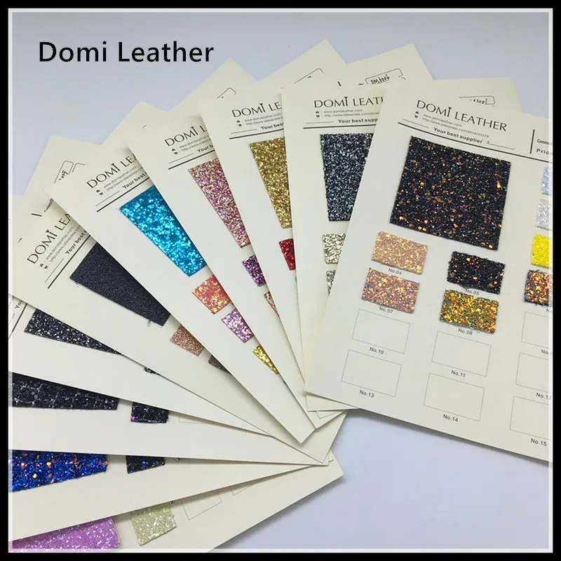 

(DM1) Glitter Sample Cards Color Chart