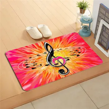 

7.4#12 Free Shipping Custom Music notation #2 Doormat Art Design Pattern Printed Floor Hall Bedroom Cool Pad Fashion Rug F#12