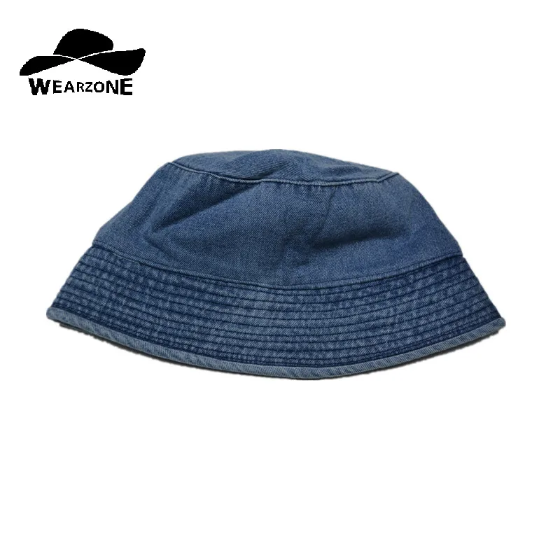

Adult unisex fisherman cap hat summer brand vintage cotton blue bucket hat
