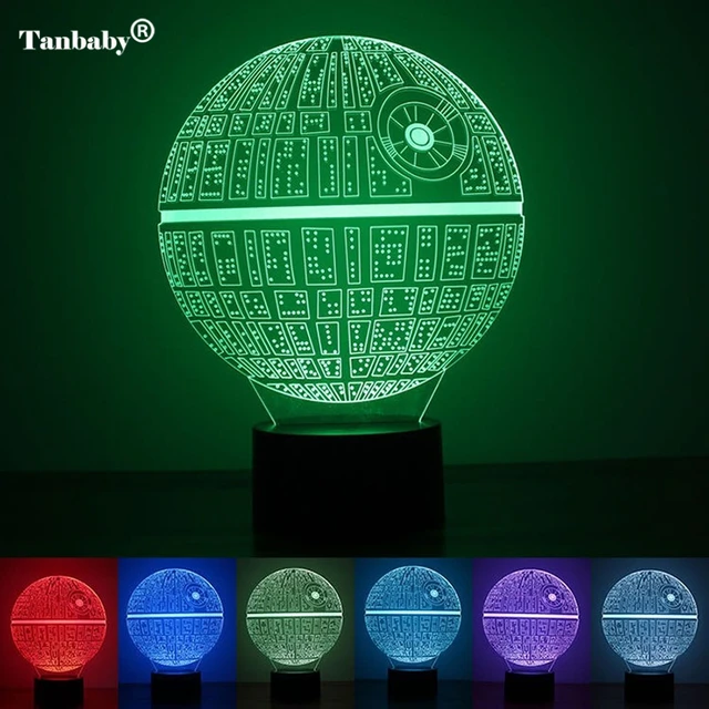 tanbaby 3d illusion nachtlicht 7 farbwechsel usb star wars todesstern led schreibtisch tisch lichter lampen fr - Star Wars Todesstern Lampe tanbaby 3d illusion nachtlicht 7 farbwechsel usb star wars todesstern led schreibtisch tisch lichter lampen fr - Star Wars Todesstern Lampe