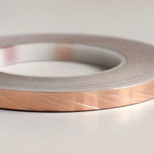 

Single Conductive COPPER FOIL Tape Strip Adhesive 10MM X 30M High Temperature Tape C0018 High Quality