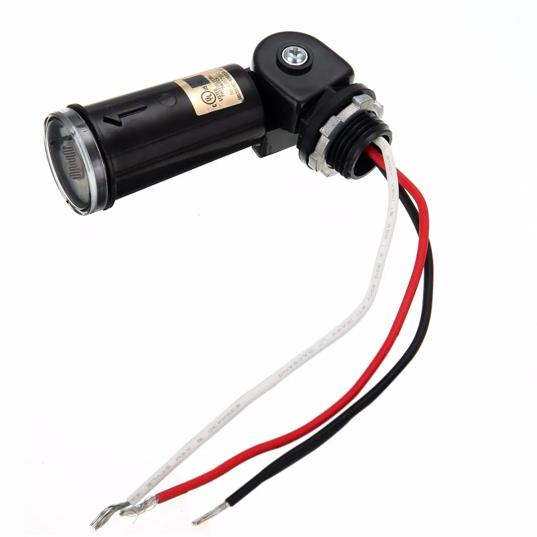 

JL-104A 120V Dusk To Dawn Outdoor Light Control Switch LED Compatible Swivel Photo Control Photocell For Outdoor Corridor Lights
