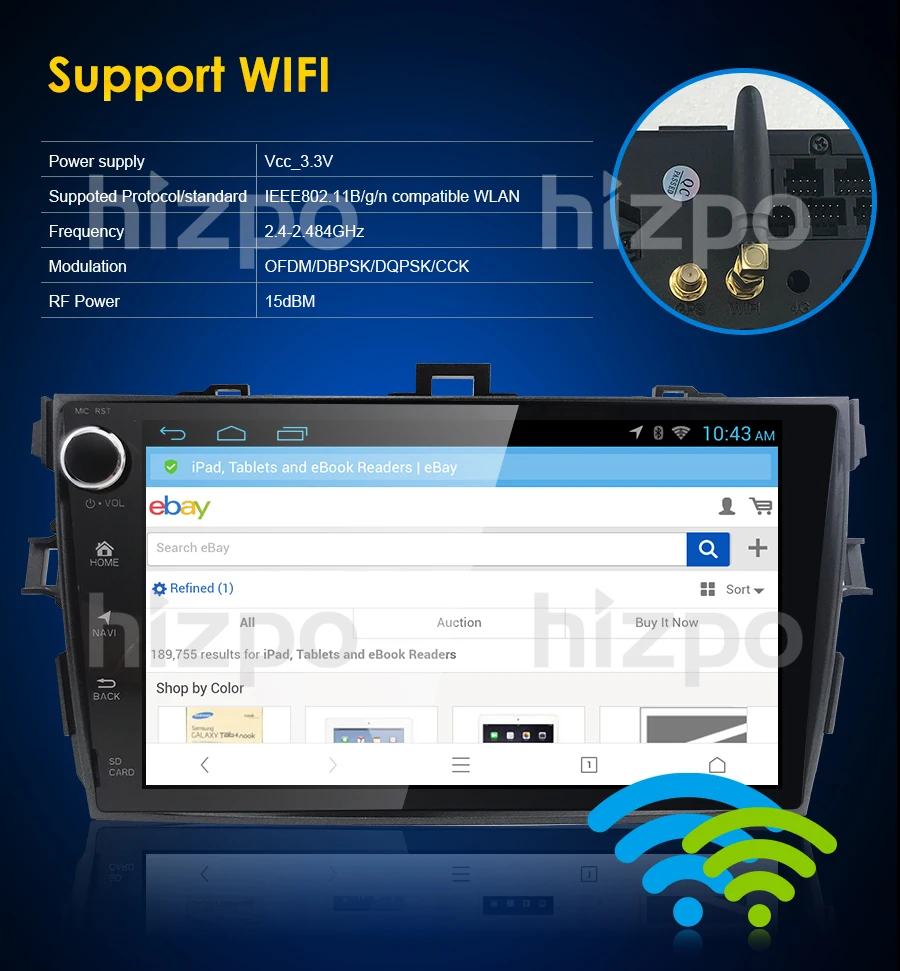 Clearance 9"2 din car radio Android 7.1 Car Multimedia player For Toyota corolla 2007 2008 2009 2010 2011 head unit 2GB in dash gps video 12