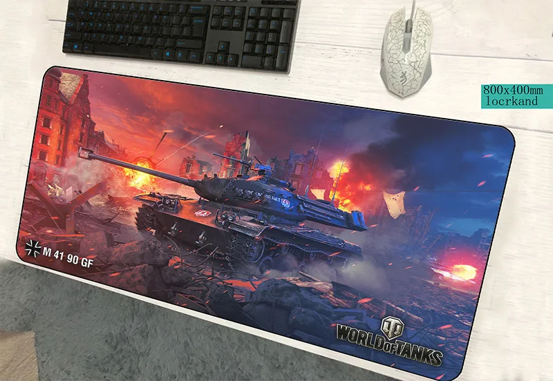 

world of tanks mouse pad 800x400x2mm mats 3d Computer mouse mat gaming accessories Gift large mousepad keyboard games pc gamer