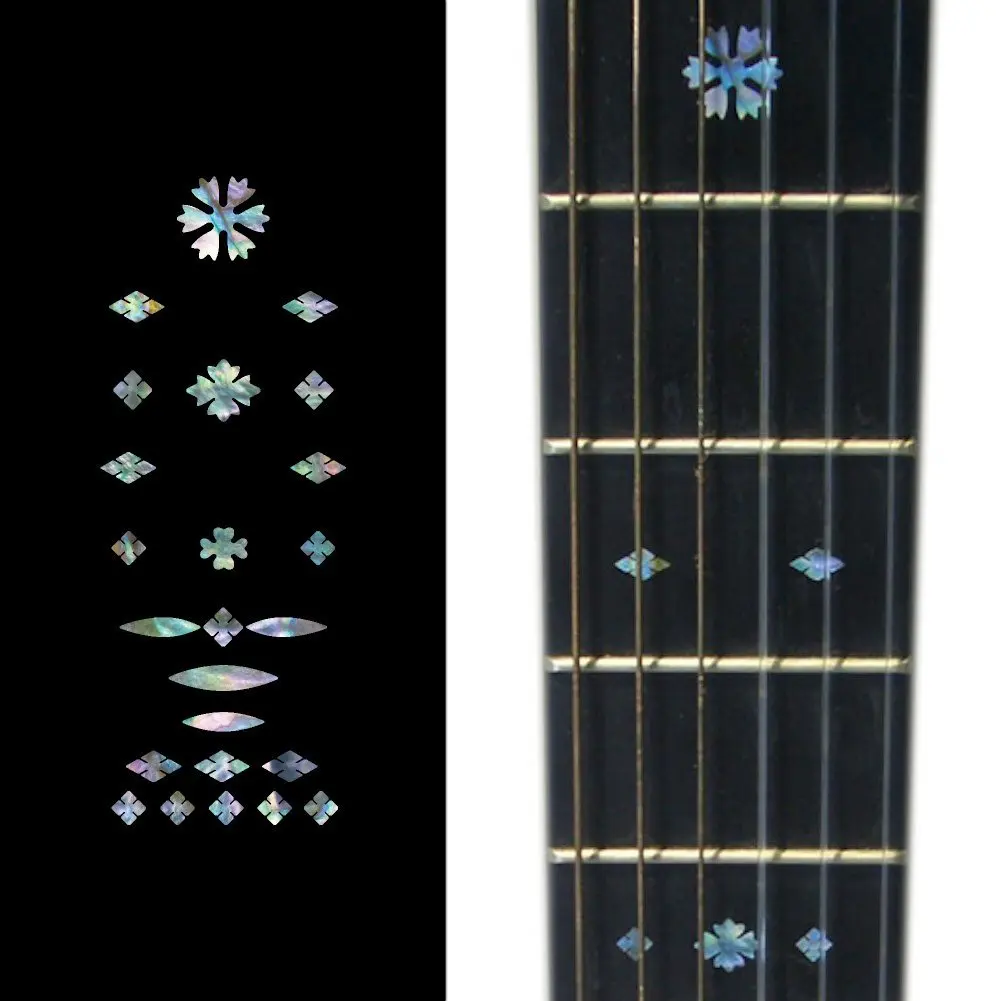Фломастеры для гитары и басов винтажные наклейки со снежинами|decal for guitar|for guitarinlay