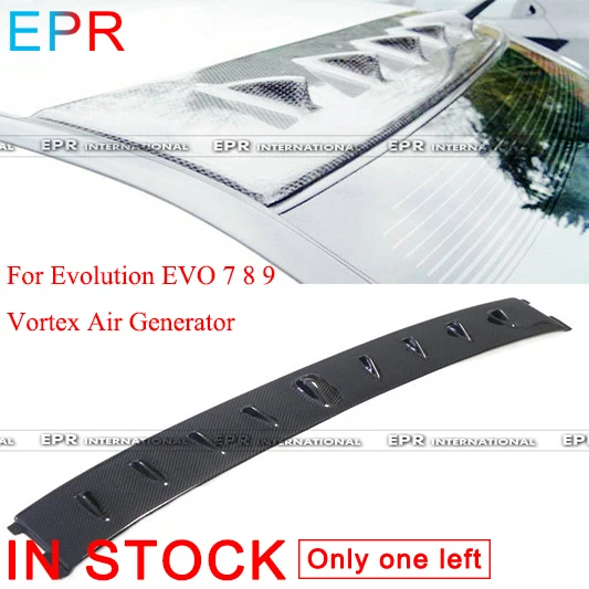 

For Evolution EVO 7 8 9 Vortex Carbon Fiber Air Generator For Mitsubishi Glossy Fiber Roof Wing Accessories