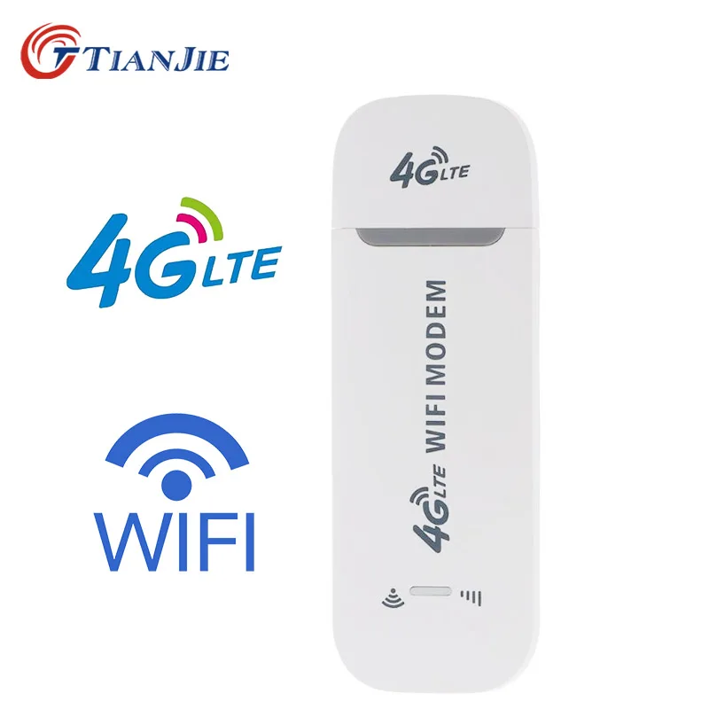 TIANJIE 4G LTE USB wifi модем 3g 4g usb dongle автомобильный wifi роутер 4g lte dongle сетевой адаптер с слотом для sim-карты