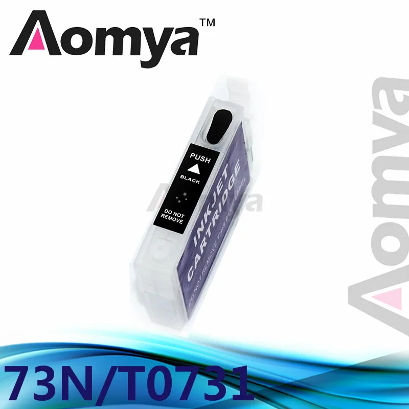 Aomya 73N T0731 многоразовый картридж совместимый для Epson Stylus CX3900/4900/4905/5500/5510/5600/5900/7300/7310/8300/9300F