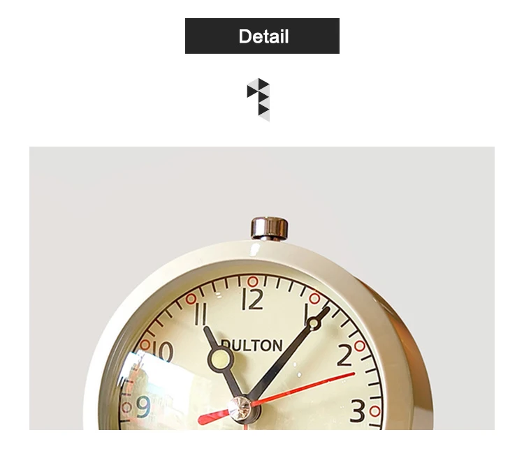 Нулевой выбор Японии Dult on Ретро Железный будильник креативный будильник простой немой прикроватные часы студенческие электронные часы
