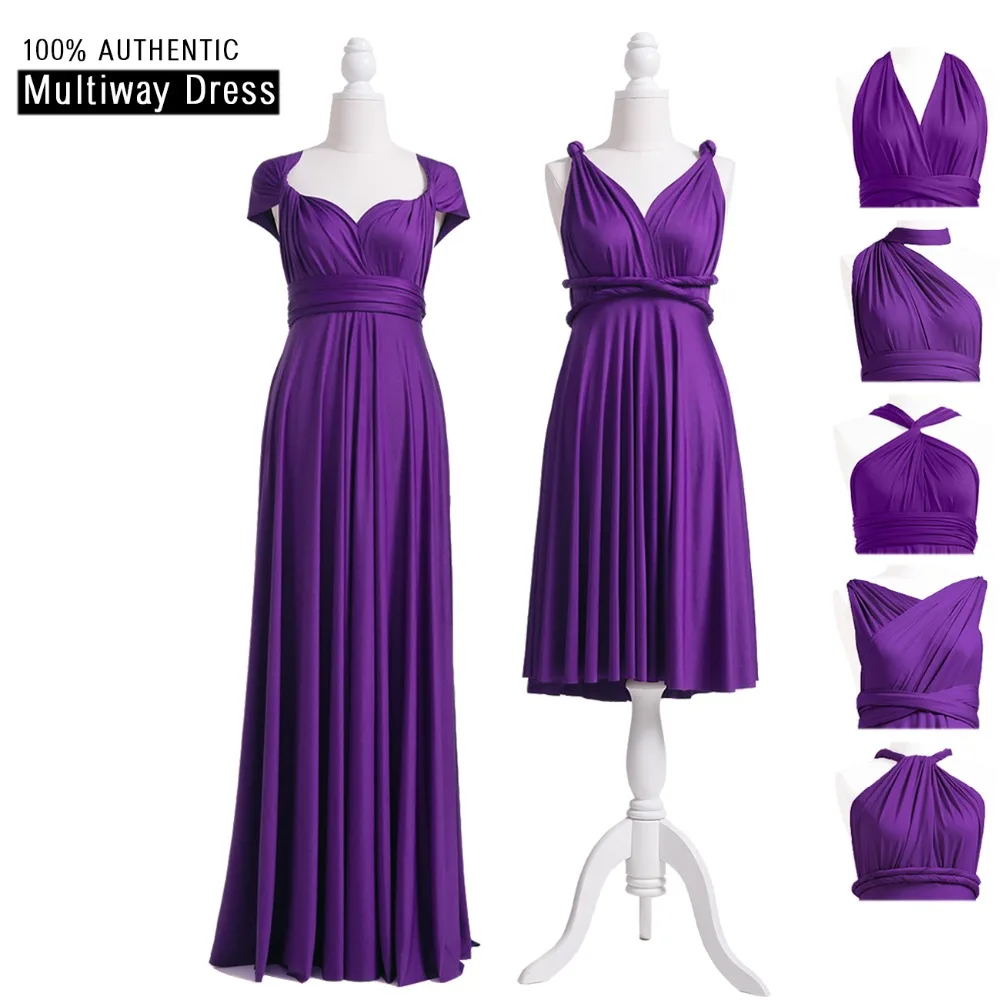 

Purple Bridesmaid Dress Grape Multi way Long Dress Infinity Maxi Dress Purple Wrap Dress With Cap Sleeves Styles
