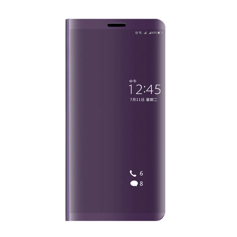 Зеркальное покрытие для huawei Y9 чехол для huawei Y9 Y7 Y6 Y5 Prime чехол s 9Y 7Y 6Y 5Y Y 5 6 7 9 Pro Coque Fundas Корпус - Цвет: Purple