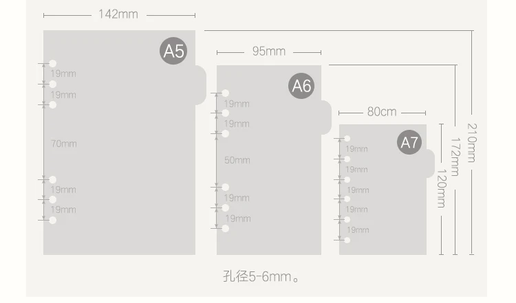 Планировщик разделители, журнал разделители A5 A6 A7 B5 A4, черный крафт Белый Индекс разделительная бумага приборная панель
