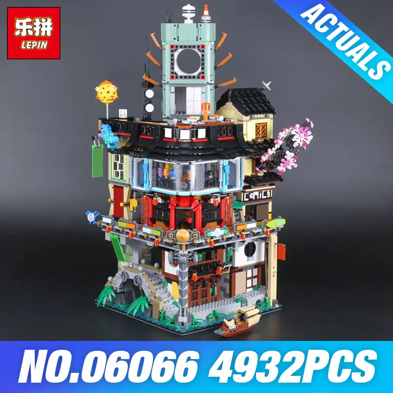 

Lepin 06066 Construction Model Modular Building Blocks Teenagers Toys Bricks 70620 DIY Gift 06022 Temple of Airjitzu 70751 Toys