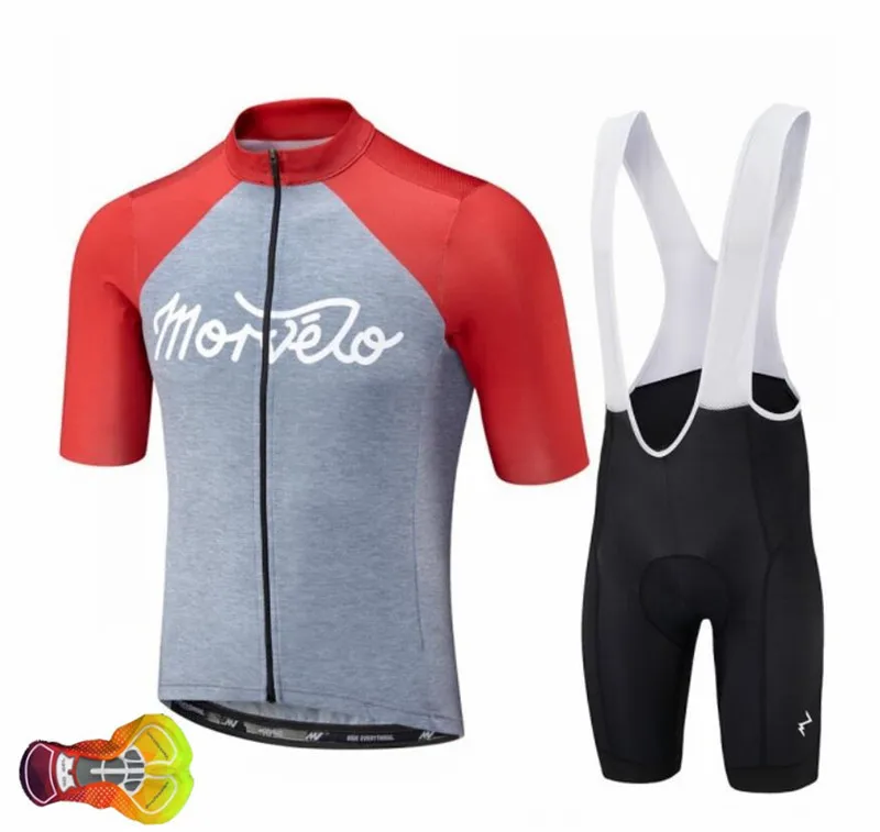 Pro Team Morvelo комплект для велоспорта комплект из Джерси для езды на велосипеде велосипедный костюм, трико Ropa Ciclismo комплект MTB Спортивная 16D гелевая накладка - Цвет: as picture