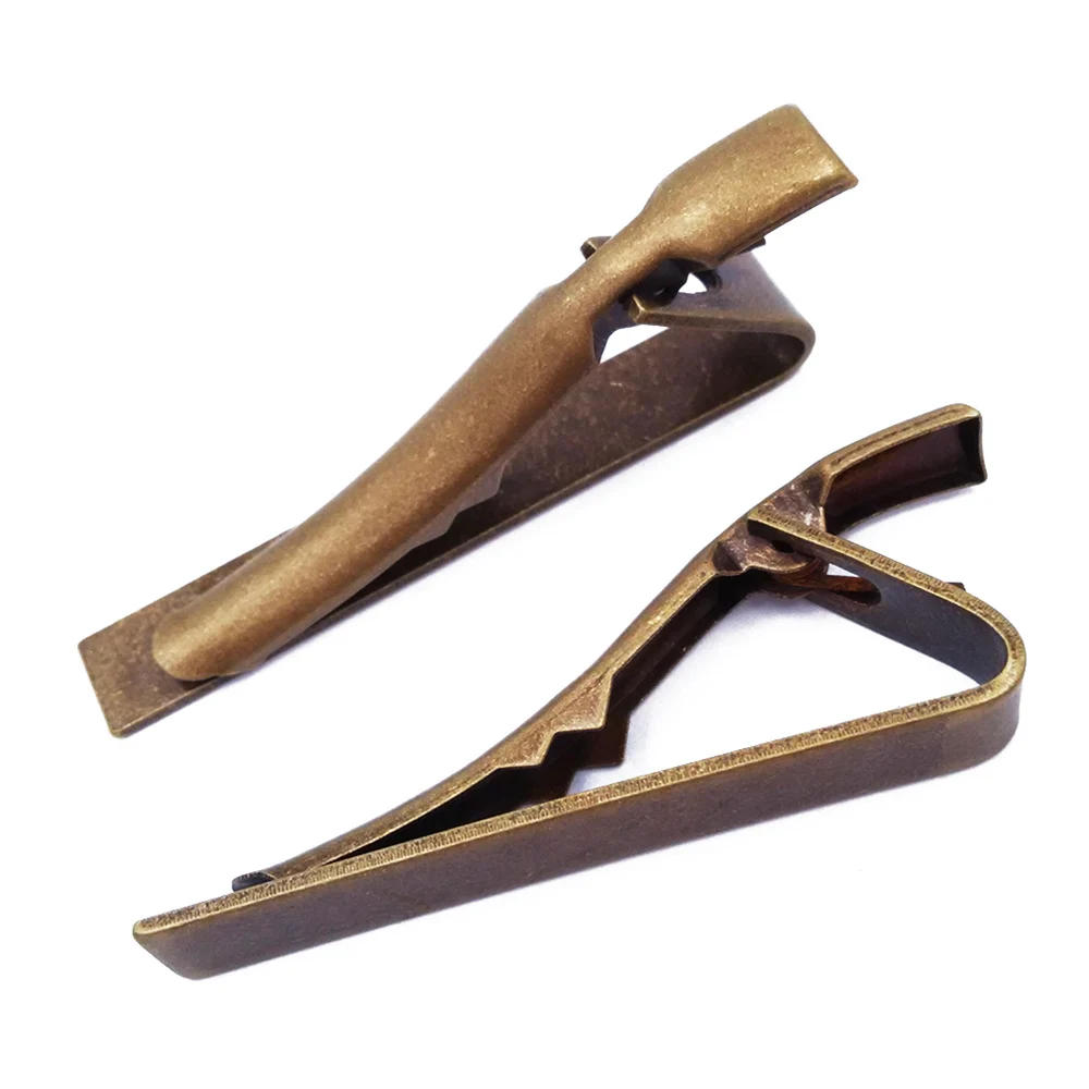

Antique Bronze Tie Bars/Clips 42x5mm Glue Pad TB007