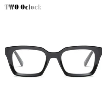 Два Oclock Ретро квадратные оправы для очков, модные черные очки, прозрачные очки для близорукости, оптические очки по рецепту, оправы для очков F97562