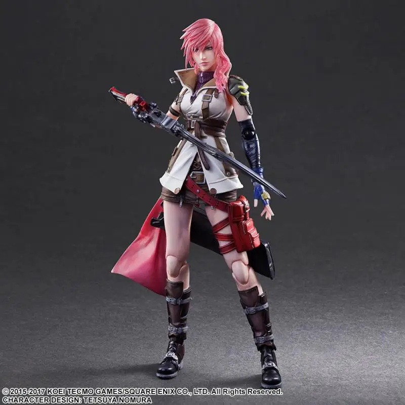 Оригинальная игра Arts KAI Final Fantasy XIIIFF13 Lightning Eclair Farron ПВХ фигурка Коллекционная модель игрушки без коробки