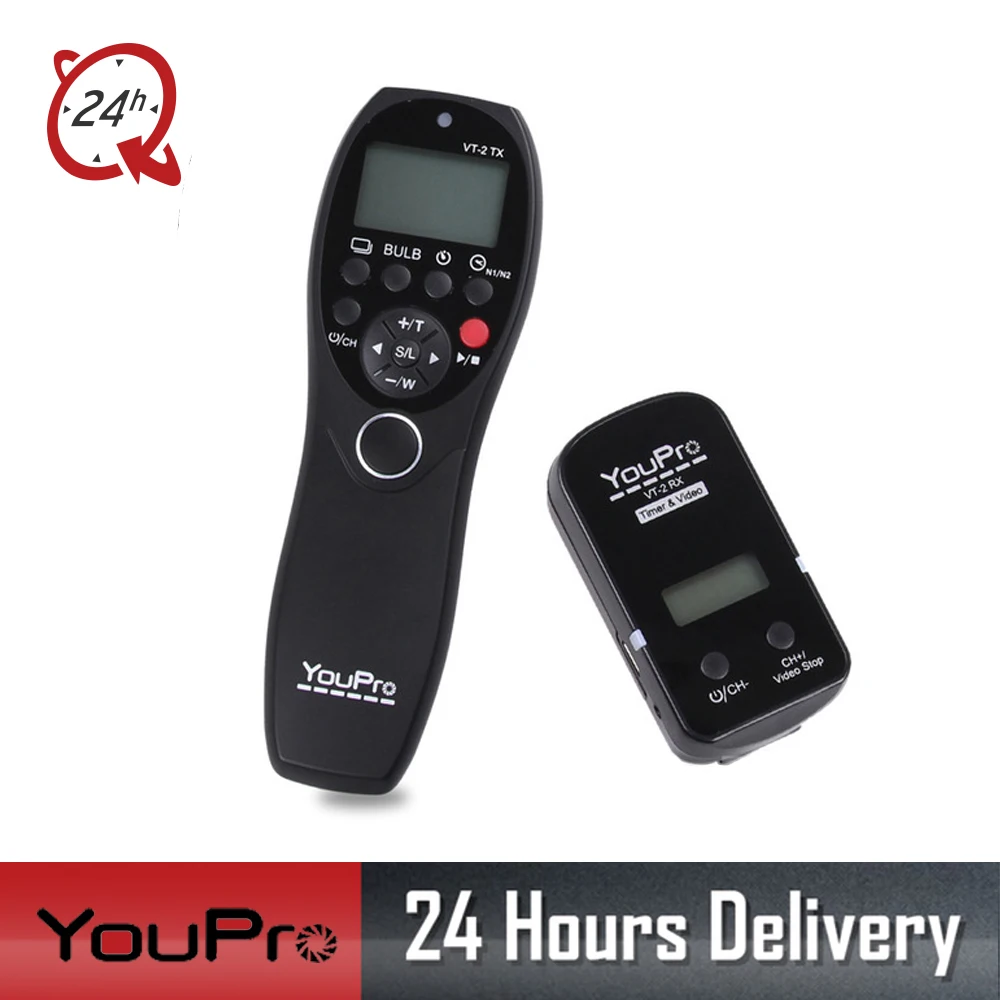 

YouPro VT-2/S3 Wireless Remote Control Shutter Release Transmitter Receiver for Sony a7/ a7R/ a7S A6300 A3000 HX50 HX60 RX100M2