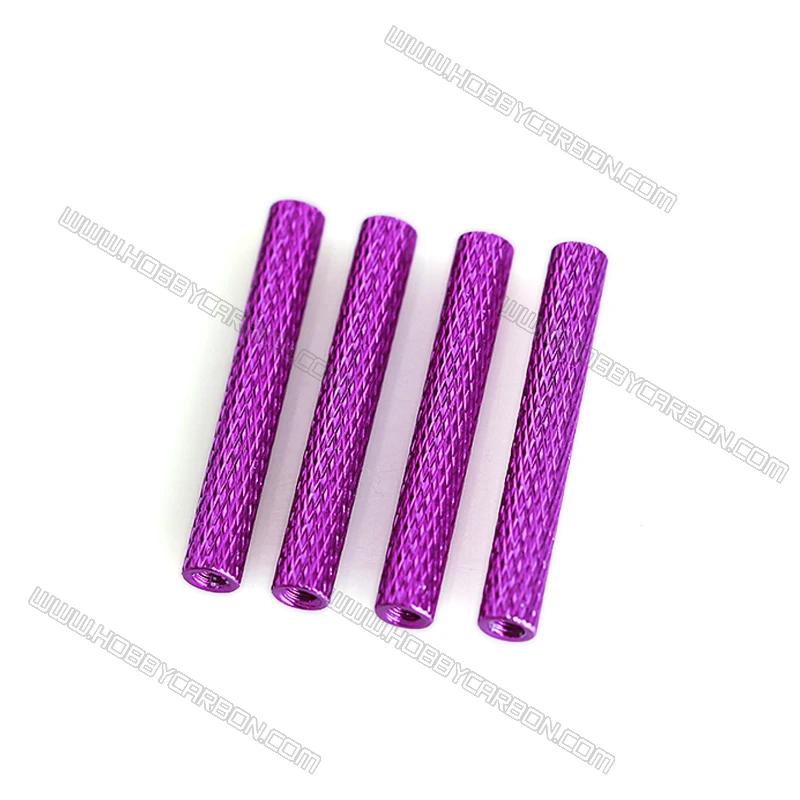 

300pcs M3x5.0x35mm free shipping Aluminum standoff spacer column knurled Alloy stud nuts RC Multirotors Anodized