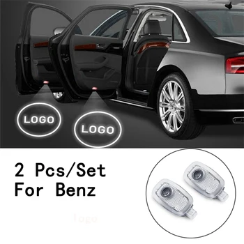 

Lens Include 2Pcs/Set With Logo LED Courtesy Ghost Shadow Projetor 5W Weclome Lamp Only For Benz S Class/W221 2006-2017