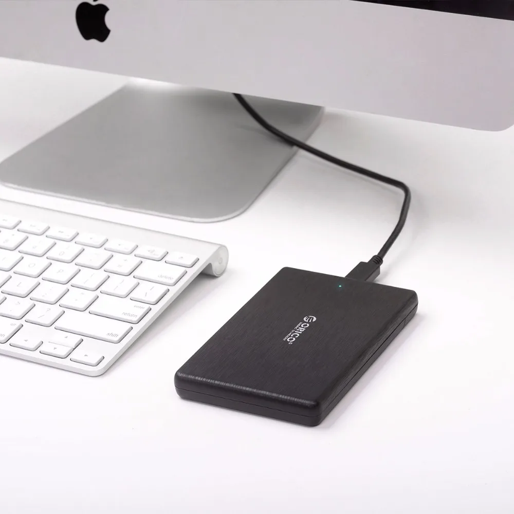 ORICO 2.5 Inch HDD Case SATA3.0 to USB 3.1 Type-C External Hard Drive Case Enclosure for 7-9.5mm HDD SSD Disk Box Support UASP case hdd external