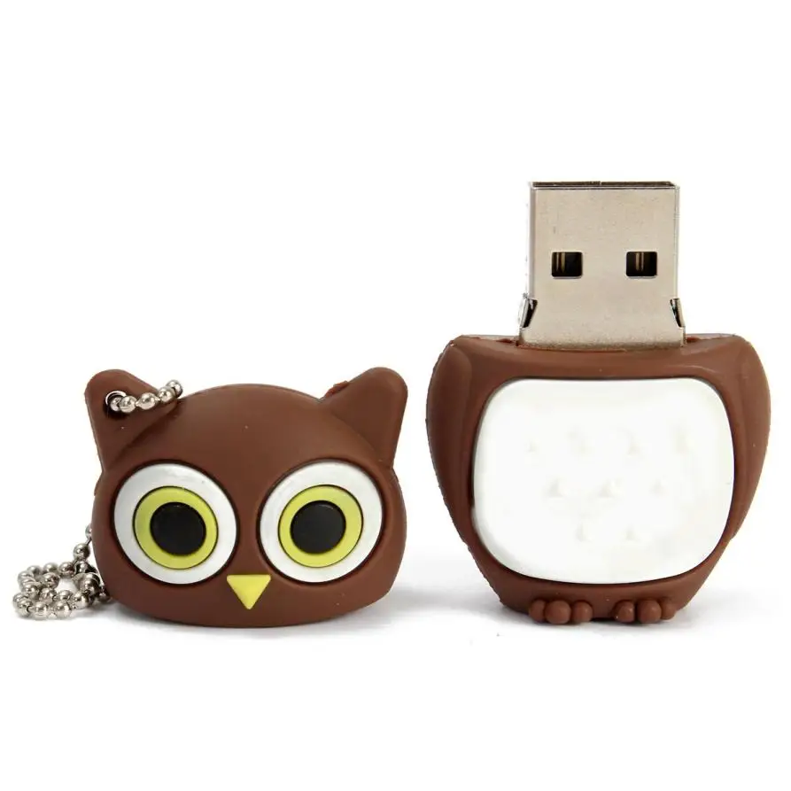 Флеш накопитель USB 2 0 с рисунком совы достаточно памяти большой палец u диск 32 ГБ/16