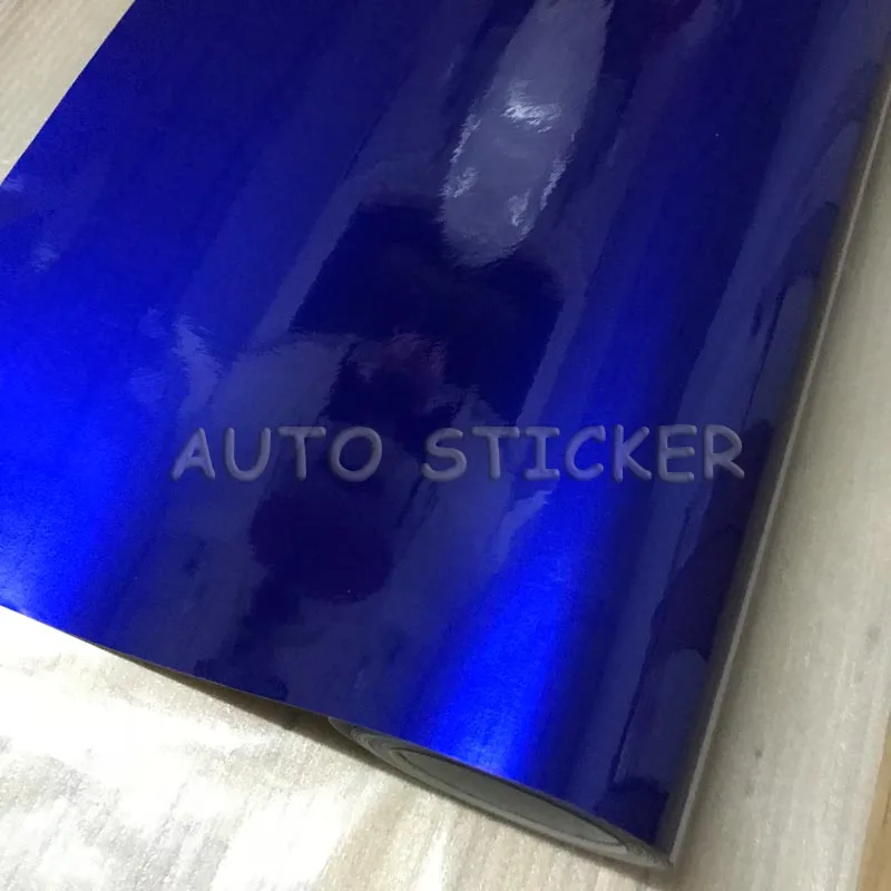 glossy blue metallic chrome wraps 6