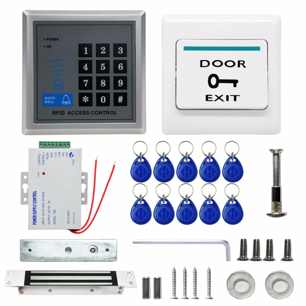 Сразу фабрика Электрический дверной замок Современные магнитные Система контроля доступа ID карта Пароль бесконтактная дверь клавиатура