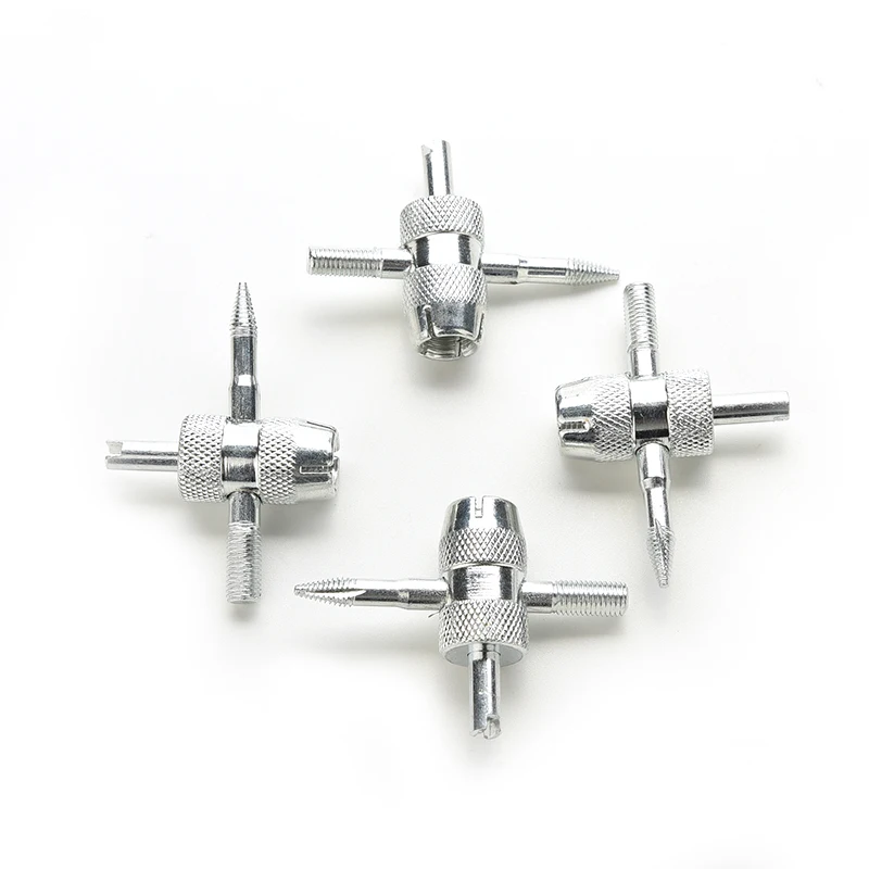 

1PC 4 Way Valve Core Tool Valve Core Removal Tool Tire Cleaning Tool Valve Stem Puller Tire Repair Tool