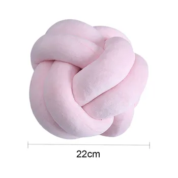 

Cute Cushion Cartoon Velvet Knot Ball Cushion Pillow Baby Calm Sleep Dolls Stuffed Toys Kid Adult Decor Bed Room
