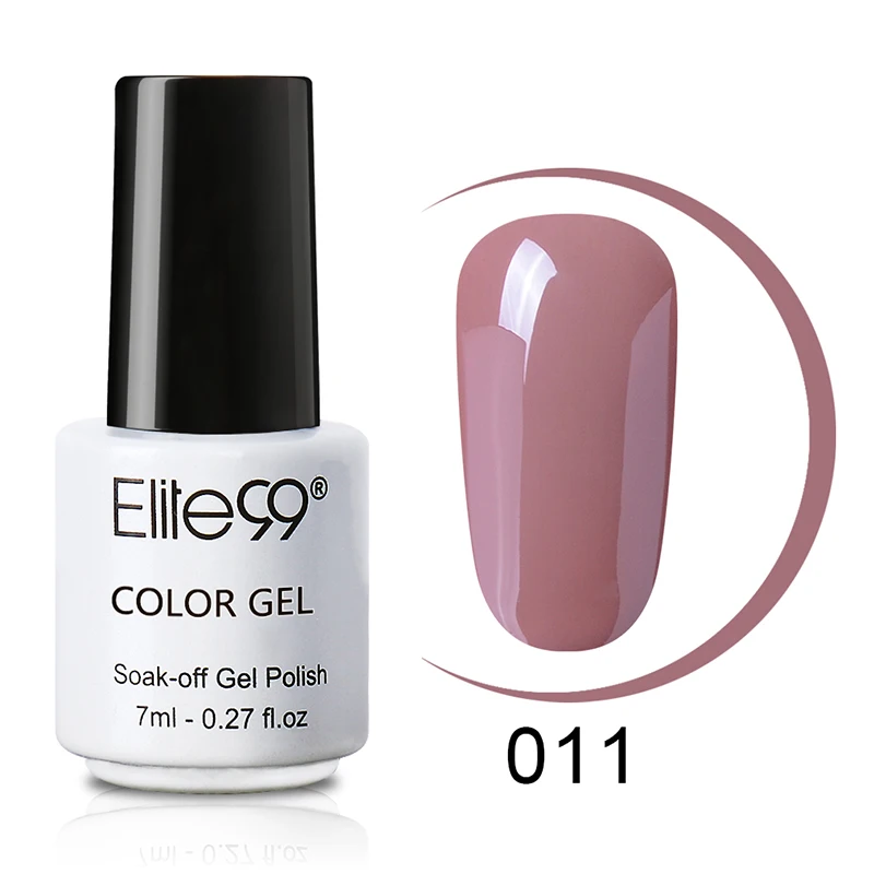 Elite99, 7 мл, Классический Гель-лак для ногтей, телесный цвет, розовый цвет, замачиваемый, УФ светодиодный гель для ногтей, эмаль, Полупостоянный Гель-лак, дизайн - Цвет: 011