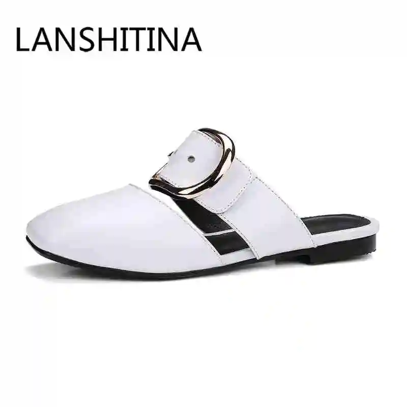 

Genuine leather shoes woman sandals gladiator sandals women flats summer shoes big size rome sandals square toe women shoes flat