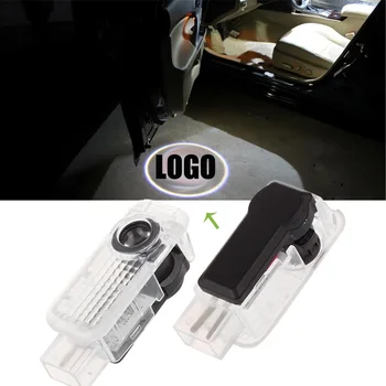 

2 X car door courtesy light ghost shadow welcome light logo projector emblem For A8 S8 R8 A8L D3 D4