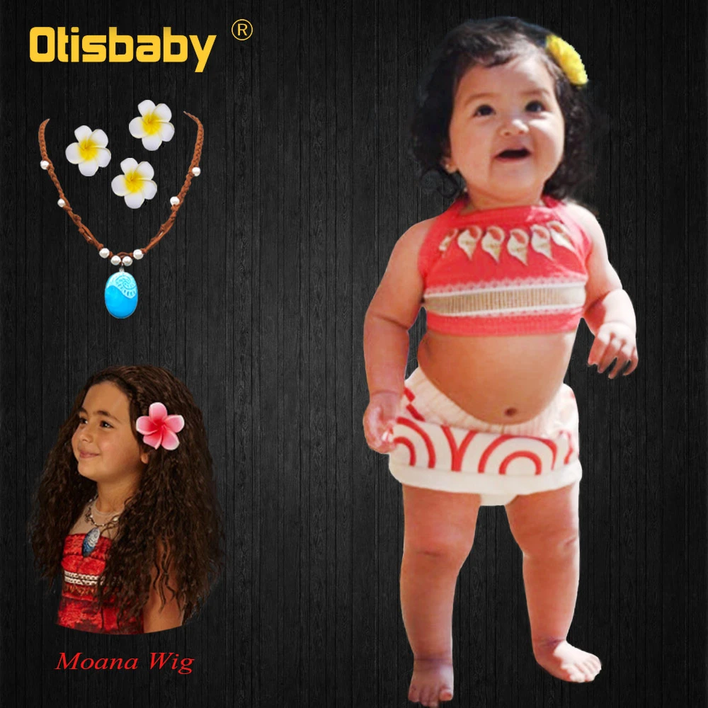 One Piece Summer Vaiana Baby Girl Dress Infant Birthday Party Moana Princess Fluffy Vintage Beach Dress Kids Clothing Set Clothing Sets Aliexpress