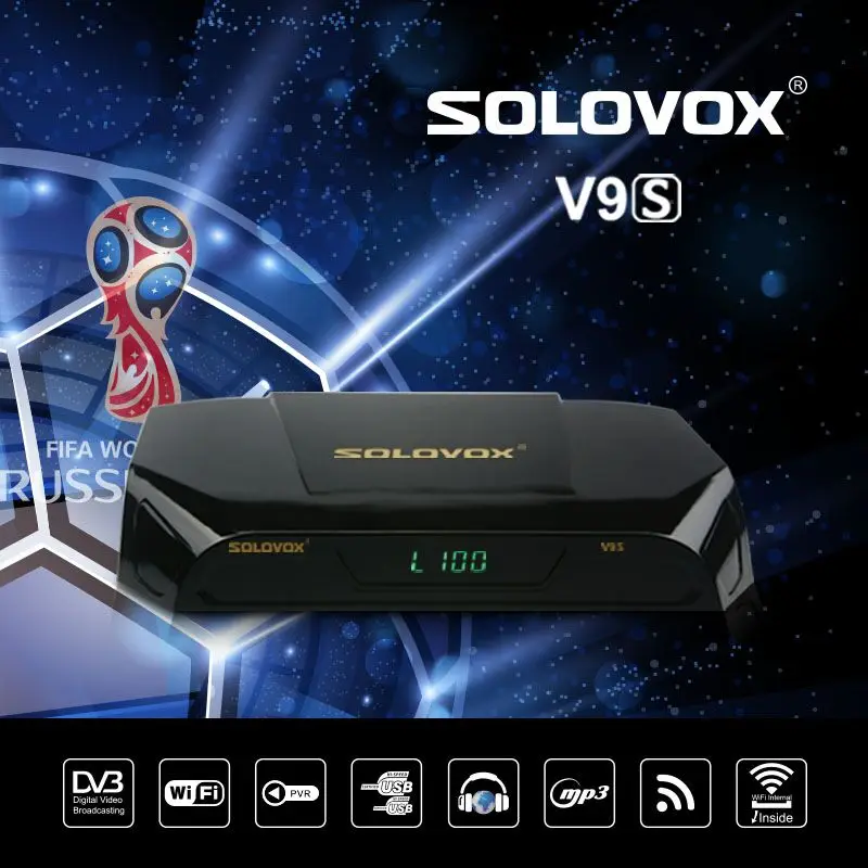 2PCS SOLOVOX V9S DVB S2 HD Digital Satellite font b Receiver b font Support TVbox USB