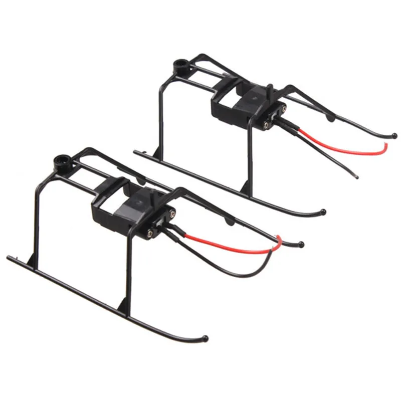 2 посадочные шасси с проводом для WLtoys V911 4CH Радиоуправляемый вертолет ходовой